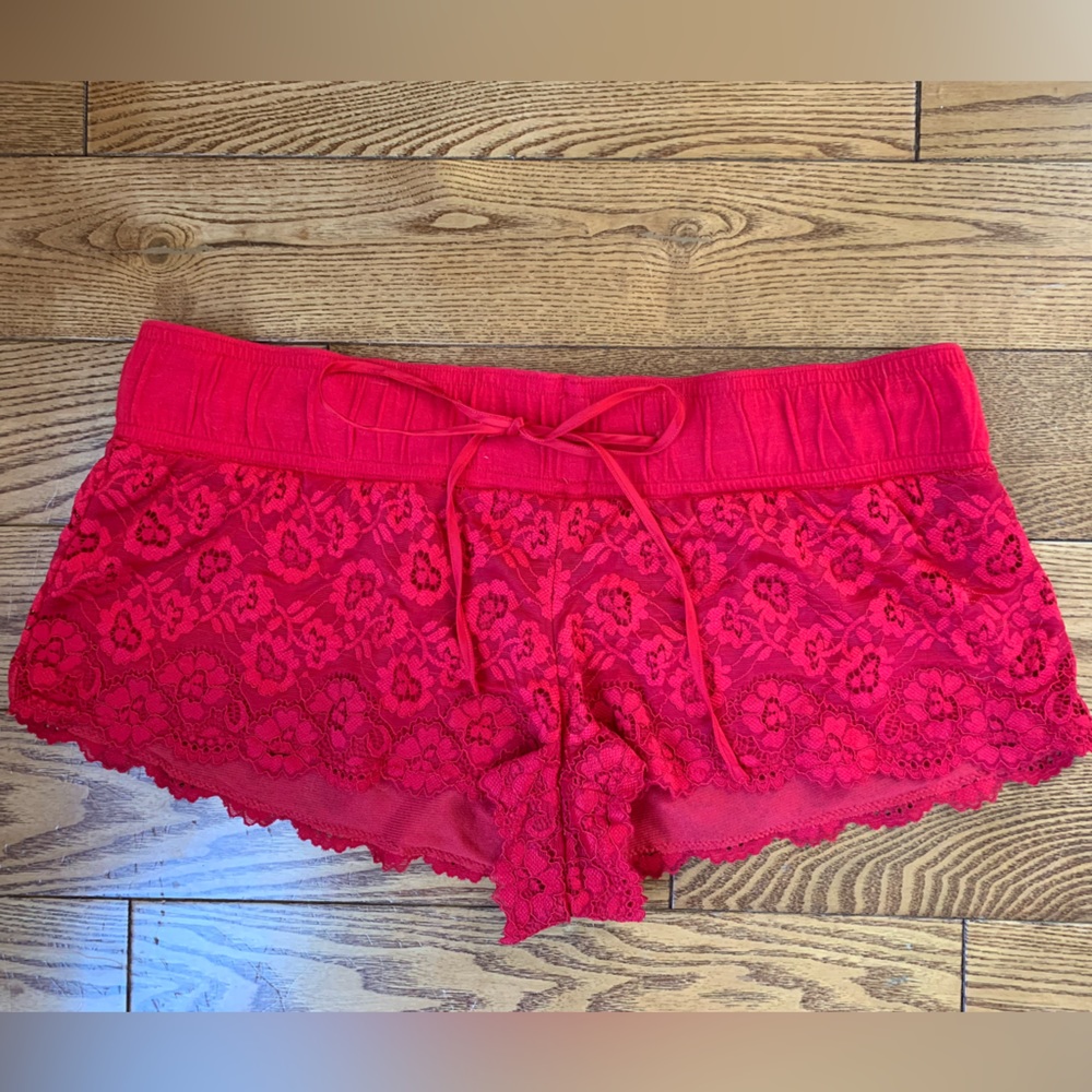 LaSenza Red Lace Sleep Shorts